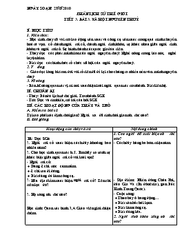 Giáo án Lịch sử 6 - Tiết 3, Bài 3: Xã hội nguyên thủy - Năm học 2011-2012