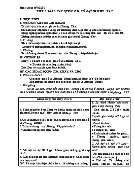 Giáo án Lịch sử 6 - Tiết 5, Bài 5: Các quốc gia cổ đại phương Tây - Năm học 2010-2011