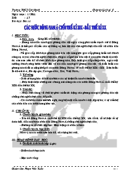 Giáo án Lịch sử 8 - Tiết 17, Bài 11: Các nước Đông Nam Á cuối thế kỉ XIX - Đầu thế kỉ XX - Phạm Văn Tuấn