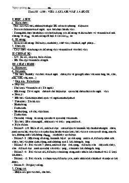 Giáo án Ngữ văn 6 - Tiết 105-108