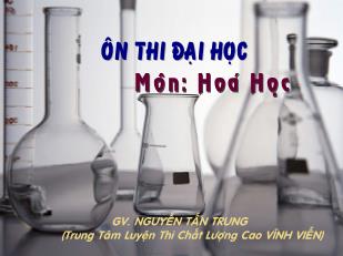 Ôn thi Đại học môn Hóa học - Bài 7: CO2 phản ứng với dung dịch Bazơ - Nguyễn Tấn Trung