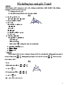 Tài liệu Bồi dưỡng học sinh giỏi Toán 8