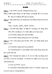 Bài tập 9 hóa 9 Chương 1 Các loại hợp chất vô cơ