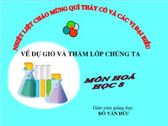 Bài giảng Bài 18 - Tiết 26: Mol (tiếp)