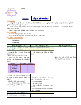 Bài giảng Tuần 1 - Tiết 1: Ôn tập hóa 8 (tiết 1)