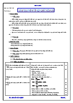 Bài giảng Bài 35 - Tiết 44: Cấu tạo phân tử hợp chất hữu cơ