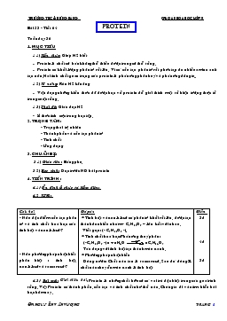 Bài giảng Bài 53 - Tiết 64 - Tuần dạy 36: Protein