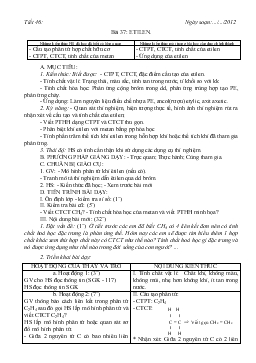 Bài giảng Tiết 46 - Bài 37: Etilen (tiết 2)