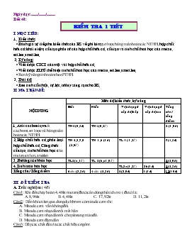 Bài giảng Tiết 48: Kiểm tra 1 tiết (tiếp theo)