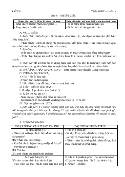 Bài giảng Tiết 52 - Bài 41: Nhiên liệu