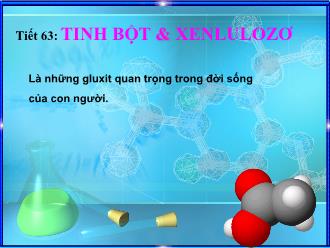 Bài giảng Tiết 63: Tinh bột và xenlulozơ (tiết 3)