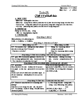 Bài giảng Tuần 29: Tiết 57: Chất béo (tiếp)