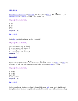 Đề 25 Trắc nghiệm hóa 12