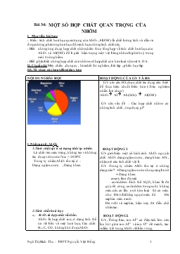 Bài giảng Bài 34: Một số hợp chất quan trọng của nhôm