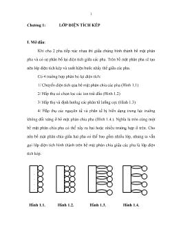 Bài giảng Chương 1: Lớp điện tích kép