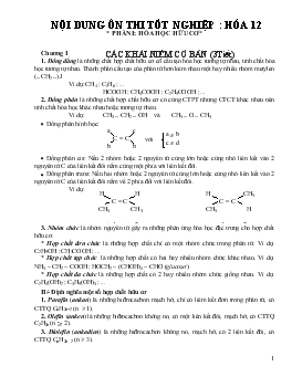 Bài giảng Chương I: Các khái niệm cơ bản (3 tiết)