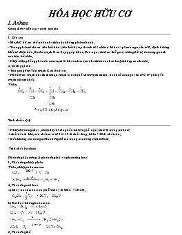 Bài giảng Hóa học hữu cơ (tiết 10)