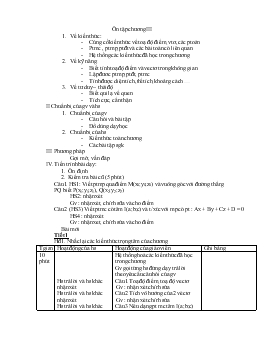 Bài giảng Ôn tập chương III (tiếp)