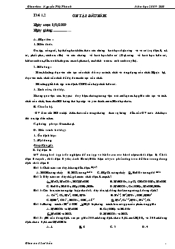 Bài giảng Tiết 1, 2: Ôn tập đầu năm (tiết 5)