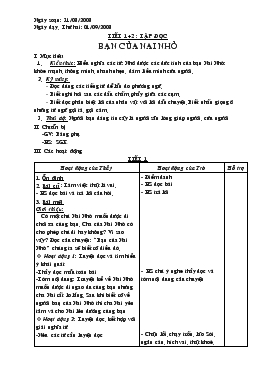 Bài giảng Tiết 1, 2 : Tập đọc bạn của nai nhỏ