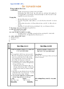 Bài giảng Tiết 1: Ôn tập đầu năm hóa 12 (tiết 36)