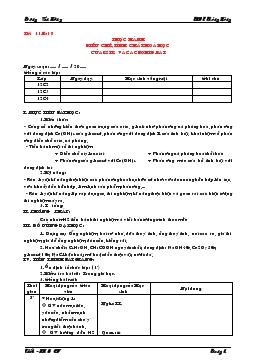 Bài giảng Tiết 11 - Bài 8: Thực hành điều chế, tính chất hóa học của este và cacbohidrat (tiếp)