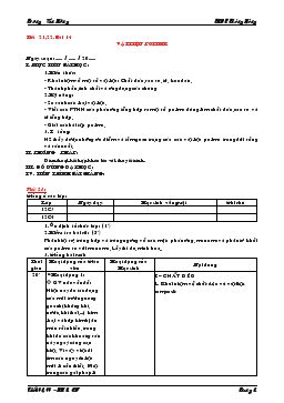 Bài giảng Tiết 21, 22 - Bài 14: Vật liệu polime