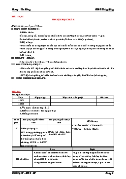 Bài giảng Tiết 34, 35: Ôn tập học kỳ I (tiếp)