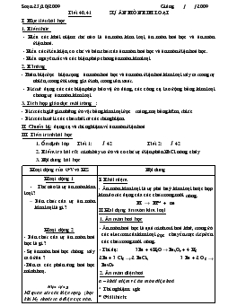 Bài giảng Tiết 40, 41: Sự ăn mòn kim loại