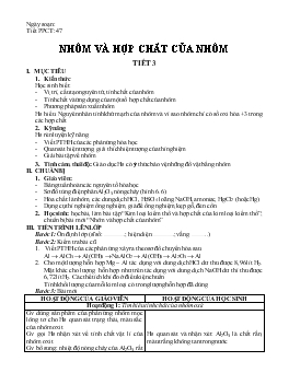 Bài giảng Tiết 47: Nhôm và hợp chất của nhôm (tiếp)