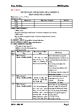 Bài giảng Tiết 49 - Bài 29: Luyện tập: Tính chất của nhôm và hợp chất của nhôm (tiếp)