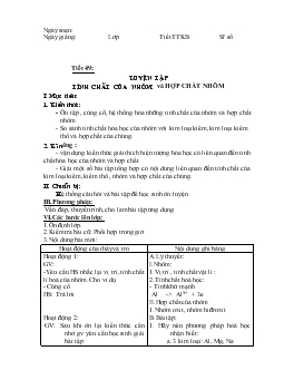 Bài giảng Tiết 49: Luyện tập tính chất của nhôm và hợp chất nhôm
