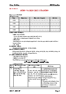 Bài giảng Tiết 57 - Bài 35: Đồng và hợp chất của đồng (tiếp theo)