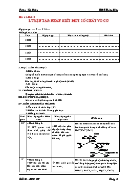 Bài giảng Tiết 64 - Bài 42: Luyện tập: Nhận biết một số chất vô cơ (tiết 1)