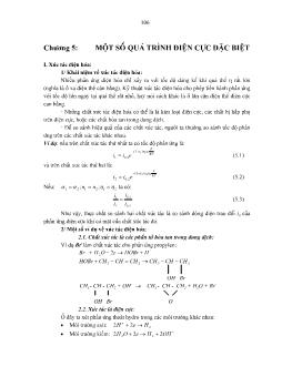 Chương 5: Một số quá trình điện cực đặc biệt