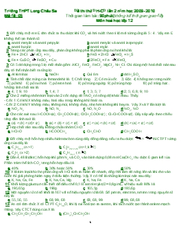 Đề 2 thi thử đại học cao đẳng lần 2 năm học 2009- 2010 thời gian làm bài: 90phút (không kể thời gian giao đề) môn hoá học lớp 12