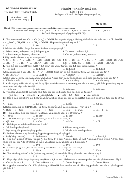 Đề 6 thi khảo sát chất lượng khối 12 lần 3 môn : hoá học (thời gian làm bài: 90 phút)