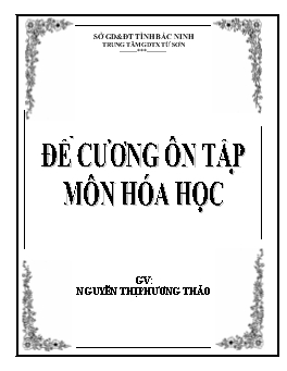 Đề cương ôn tập môn hóa học lớp 12 năm học 2009