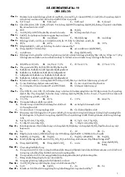 Đề thi môn hóa phần b 1-50 (mã đề 120)