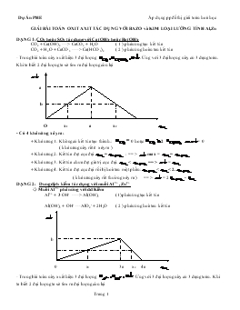 Giải bài toán oxit axit tác dụng với bazo và kim loại lưỡng tính al,zn