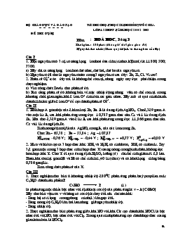 Kì thi chọn học sinh giỏi quốc gia lớp 12 năm học 2002-2003 môn : hoá học , bảng b thời gian : 180 phút