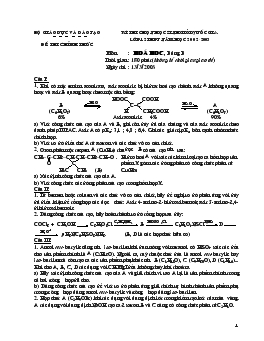 Kì thi chọn học sinh giỏi quốc gia lớp 12 thpt năm học 2002-2003 môn học: hoá học , bảng b