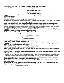 Kỳ thi học sinh giỏi thành phố – lớp 12 thpt năm học 1994-1995 ôn thi :hóa học (vòng 1)