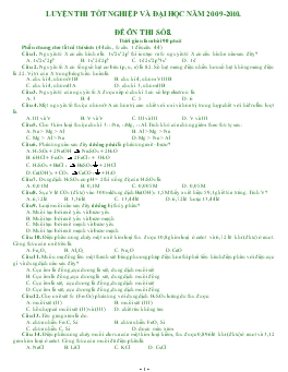 Luyện thi tốt nghiệp và đại học năm 2009-2010. đề ôn thi số 8