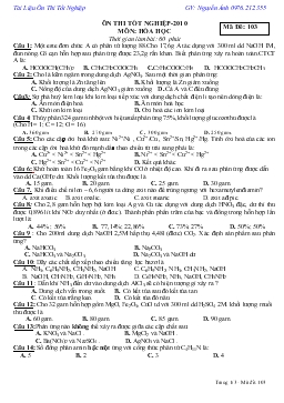 Ôn thi tốt nghiệp-2010 môn: hóa học thời gian làm bài: 60 phút