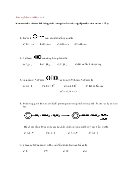 Trắc nghiệm hóa hữu cơ 1 (tiếp)