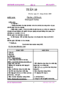 Giáo án các môn lớp 3 - Tuần 10 - Trường tiểu học Thạch Điền