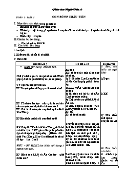 Giáo án môn Ngữ văn 6 (cả năm)