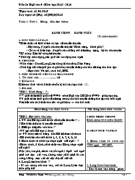 Giáo án môn Ngữ văn 6 - Tiết 1 đến tiết 72