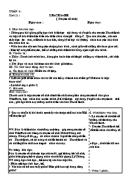 Giáo án môn Ngữ văn 6 - Tiết 21 đến tiết 24